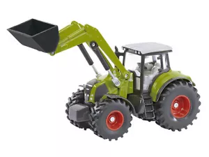 Claas Axion 850 Tractor with Front Loader Green with Gray Top 1/50 Diecast Model - Picture 1 of 3