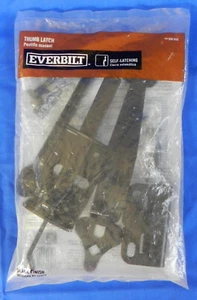 Everbilt "Thumb Latch" Gate Kit 306 930, Black Finish, Self-Latching, New NISP - Picture 1 of 5