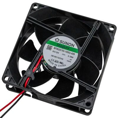 Fan 12V DC 0,78W 80x80x25mm 56,1m³/h 2600U/Min 56,1m³/h Sunon MF80251V31000UA99 - Image 1 of 4