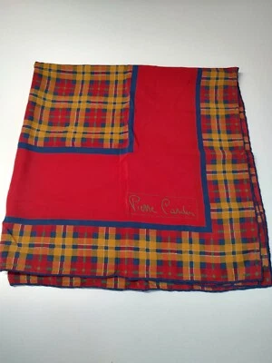PIERRE CARDIN FOULARD 100% SILK SETA SCARVES SCARF SQUARE MADE ITALY - Imagen 1 de 4