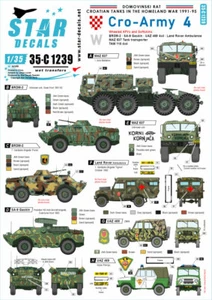 Star Decals 1/35 Croatian Tanks War '91-95 Cro-Army #4 AFVs Softskins 35C1239 x - Picture 1 of 3