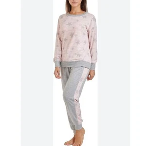 Splendid Women's 2 Piece Pajama Set - Women's Pink and Gray Star Print - Picture 1 of 9