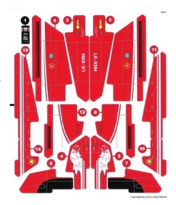 LEGO 9394 - Technic: Model: Airport - Jet Plane - STICKER SHEET  - Picture 1 of 1
