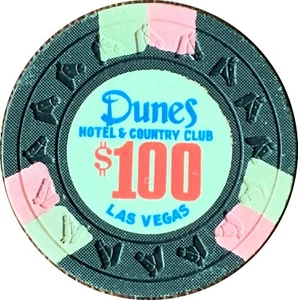 $100 1969 Dunes Hotel & Country Club, LV (NOT from the "Dig") Purchased in 1995 - Picture 1 of 5