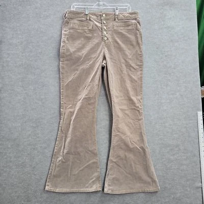 Pantalones de mujer American Eagle Outfitters 16 tostados pana acampanados 32" Foto 1 de 4