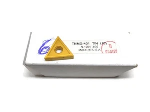 TNMG-431 TIN Coated Carbide Insert TNMG 431 USA Made 6 Pieces - Picture 1 of 1