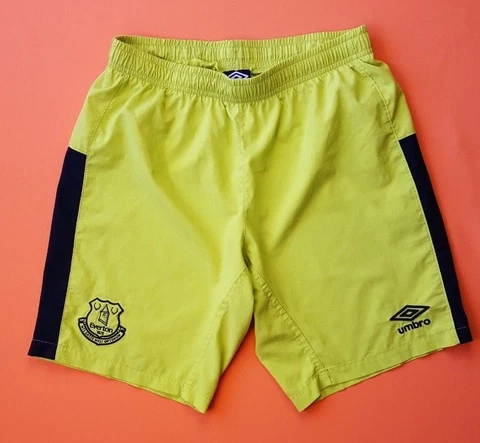 Everton England Shorts Size S Mens Yellow Football Soccer Umbro ig93 Cover