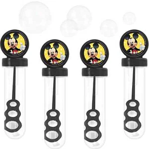 Mickey Mouse Forever Party Supplies Favours Bubble Tube Bottle Set (pack of 4) - Picture 1 of 1