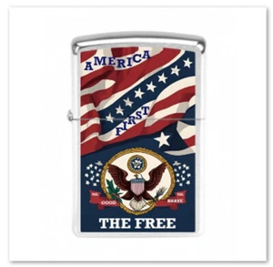 ZIPPO USA Collection - America First - Benzin Feuerzeug Chrome Brushed - A30 - Bild 1 von 1