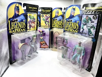 Lot of 4 Kenner DC Comics Legends of Batman The Riddler/The Joker Action Figures - Image 1 of 4
