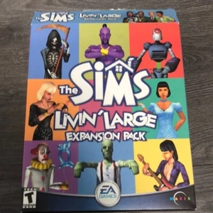 The Sims,The livin’ Large expansion pack PC CD Rom year 2000 computer games - Picture 1 of 9