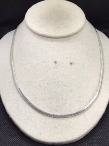 Vintage Sterling Silver 925 Chunky & Unique Design Necklace 20" S201 - Picture 1 of 4