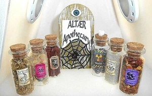 ALTAER unique small POTION Bottles / Vials  * ass't.* Wolfsbane + Snake Venom ++ - Picture 1 of 26