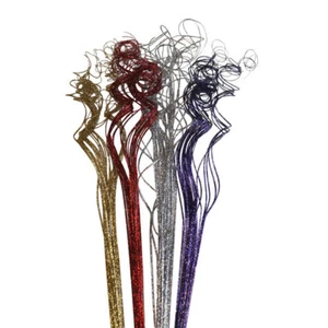 75 Stem Curly Glitter Ting Ting (Purple, Gold, Silver, Red) - Picture 1 of 1