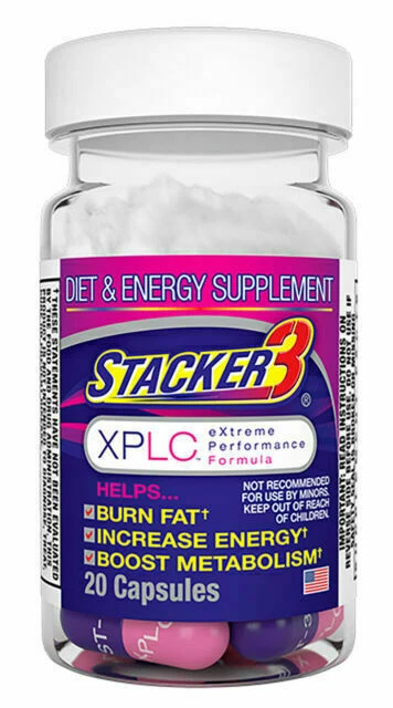 Stacker 3 XPLC Herbal Dietary Supplement - 20 Capsule (3 Pack)