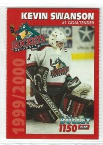 1999-2000 Kelowna Rockets (WHL) Kevin Swanson (goalie)