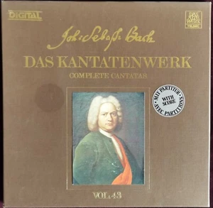 HARNONCOURT LEONHARDT BACH CANTATAS VOL 43 2LP TELDEC DIGITAL GERMANY ED1 RARE - Picture 1 of 4