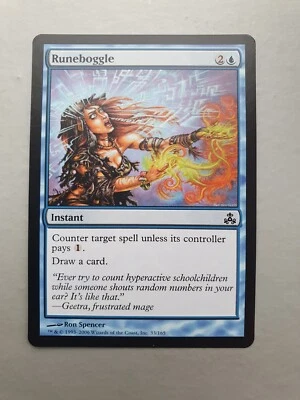 Runeboggle , MTG Guildpact (2006). Common Blue Instant NM - Image 1 of 2