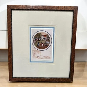 Arte de pared enmarcado “Mothers Little Helpers” artista Ed Gifford firmado 87 Cottagecore - Imagen 1 de 10