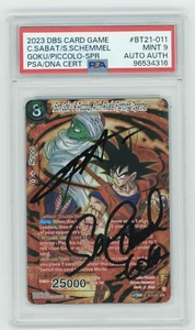 PSA 9 C.Sabat S.Schemmel Son Goku & Piccolo, Arch-rivals Fighting Together - Picture 1 of 2
