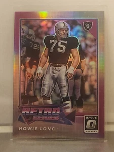 Howie Long 2022 Optic Retro Series Silver Prizm Raiders - Picture 1 of 2