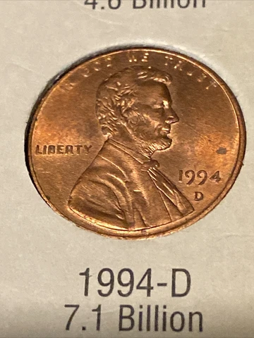1994 D Lincoln Memorial Cent • Buy 10+ Get 50% Off • #11-0712 Cover