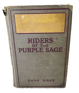 Antique Rare 1912 Riders of the Purple Sage by Zane Grey Illustrated Hardcover - Bild 1 von 14