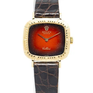 Rolex Cellini 4082 18K Yellow Gold Sunburst Dial Manual Ladies Watch 22x24mm - Picture 1 of 6