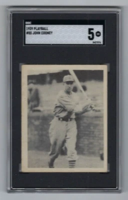 1939 Play Ball baseball card #85 John Cooney Boston Bees graded SGC 5 ROOKIE - Image 1 of 2