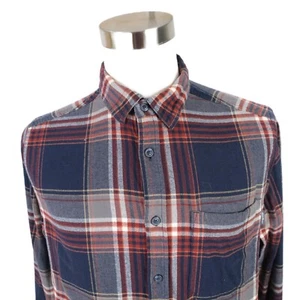 Eddie Bauer Mens Cotton LS Button Up Multi Color Plaid Flannel Dress Shirt Large - Picture 1 of 9