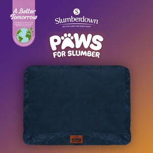 Slumberdown Paws for Slumber Extra Large Pet Bed Spare Cover, Navy - Picture 1 of 5