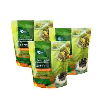 C-Weed Roasted Korean Seaweed Sesame Flakes Crunchy Crispy Healthy Snack 3x80g • 29.99$