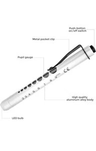 Diagnostikleuchte Pupillenleuchte, RISEMART 2 Stück Wiederverwendbare LED Stiftl - Bild 1 von 10
