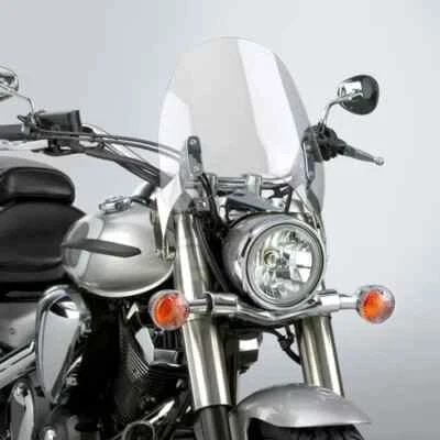NC Switchblade Deflector Parabrisas Transparente con Montaje Cromo Yamaha V Star 650 98-10 Foto 1 de 4