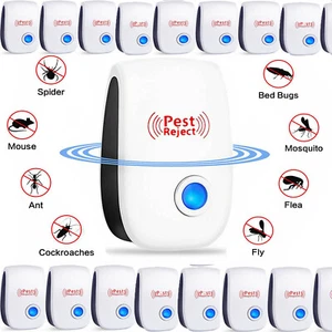 10~20 Ultrasonic Pest Reject Home Control Electronic Repellent Mice Rat Repeller - Picture 1 of 12