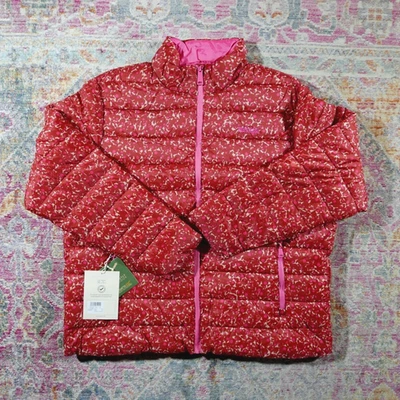 Regatta Orla Kiely Berry Down Puffer Jacket Red UK 20 RRP £100 Outdoor Active - Image 1 of 4