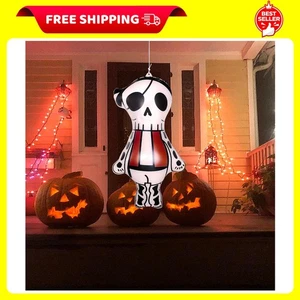 ZHUYNXIR Inflatable Halloween Decorations, Scary skull-white - Picture 1 of 10