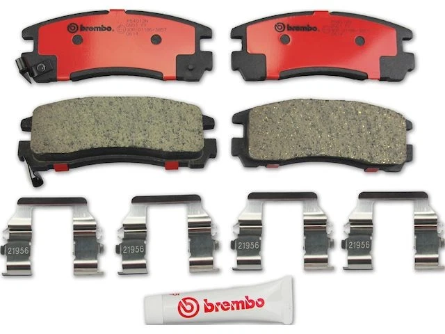 Conjunto de pastilhas de freio traseiras Brembo 81YXDX44 para Plymouth Colt 1992 1993 1994 - Imagem 1 de 1