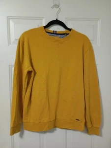 Denim & Flower Sweater Men And Women's Size S mustard color - Picture 1 of 12