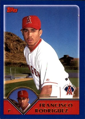 Francisco Rodriguez 2003 Topps #221 Anaheim Angels FREE SHIPPING AutographDen - Image 1 of 2
