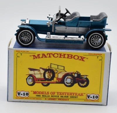 Matchbox MoY Yesteryear Y10 1906 Rolls Royce Silver Ghost. Codice 3 modello... - Immagine 1 di 4