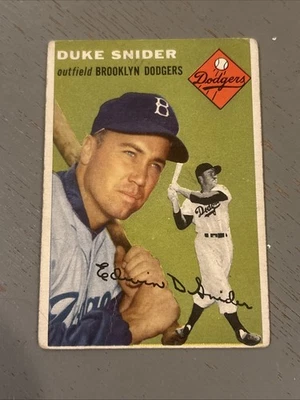 Topps Duke Snider 1954 en muy buen estado Foto 1 de 3