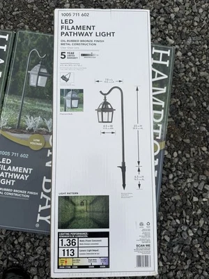 Hampton Bay LED 灯丝路灯(低电压) — 第 1/3 张图片