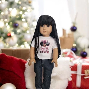 Doll T-Shirt Christmas Graphic - fits most 18" dolls including American Girl - Picture 1 of 4