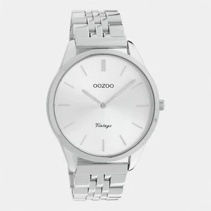 OOZOO 38mm Silver and White Watch - Picture 1 of 1