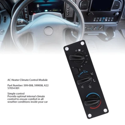 AC Heater Climate Control Module A22 57054 001 Climate Control Panel☚ - Image 1 of 4