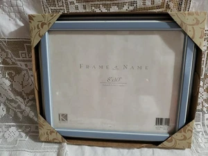 K&Co. Rahmen A Name.  Blau und Weiß.  8x10 - Bild 1 von 5