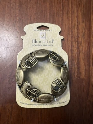 Yankee Candle Football Helmets Sports Fall Illuma Lid Jar Candle Accessory - New - Image 1 of 4