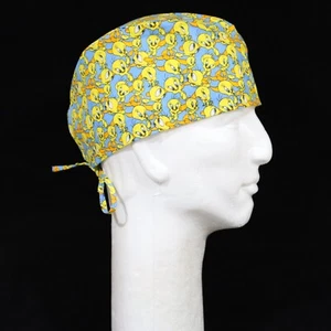 Looney Tunes Tweety Bird All Over Theme Scrub Hat - Picture 1 of 1