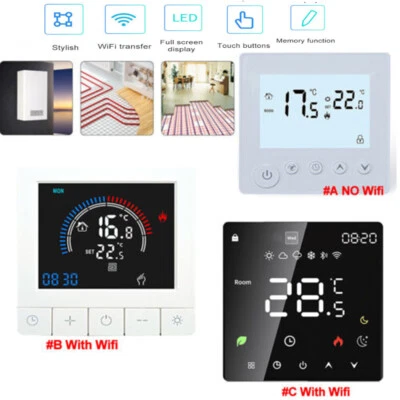 WLAN Wifi Raumthermostat LCD Digital Thermostat Fußbodenheizung Wandheizung LED - Bild 1 von 4
